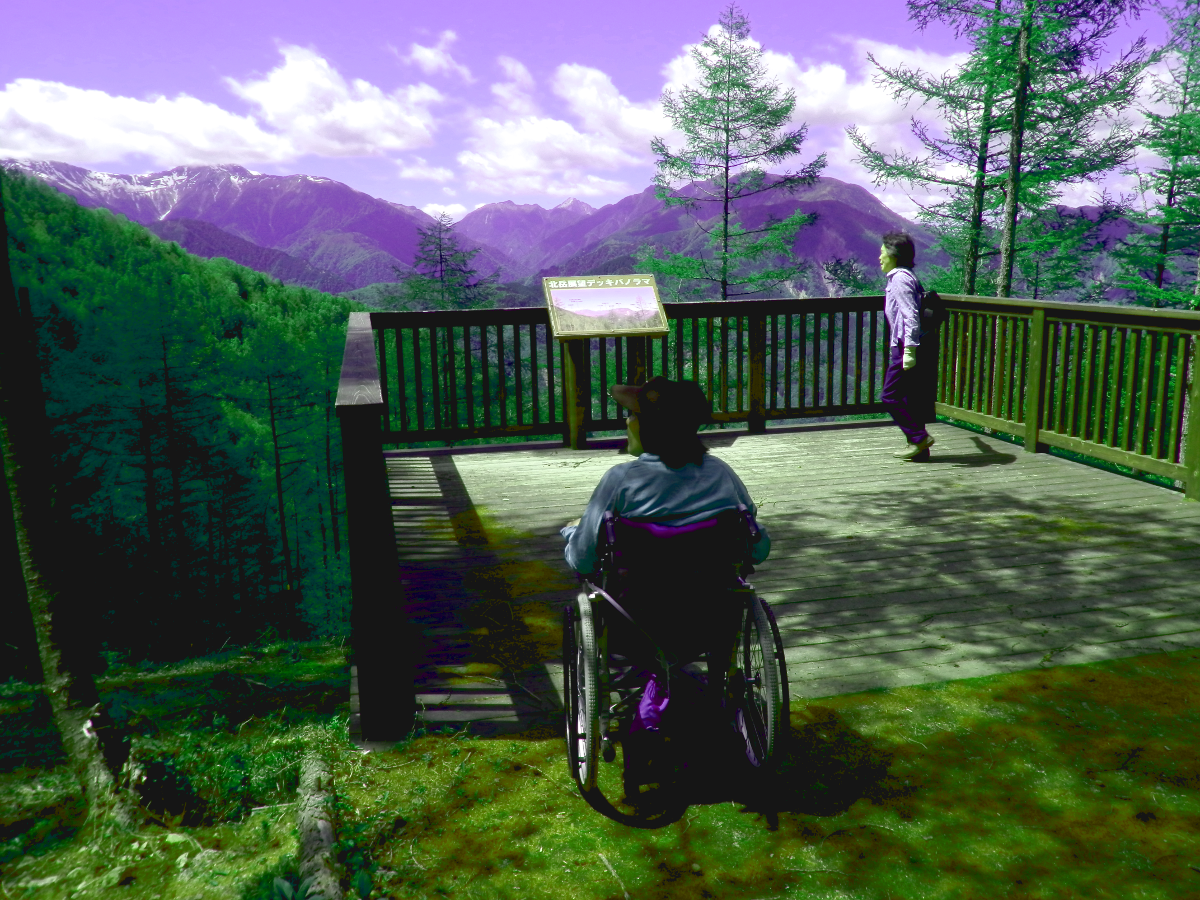 櫛形山北岳デッキ