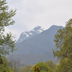 １７年５月２日甲斐駒の頂上下の大文字
